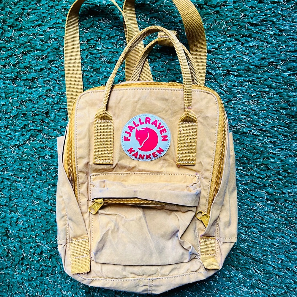 Fjallraven Kanken Mini Mustard Mini Backpack 🔥💛🔥💛🔥